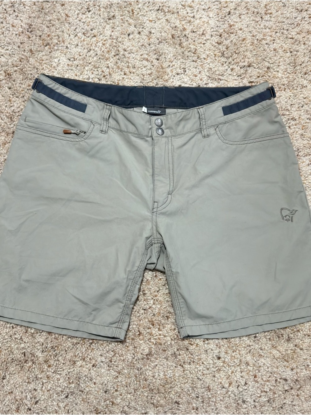 Norrona Svalbard Shorts Women’s Sandstone Light Cotton Hiking Utility